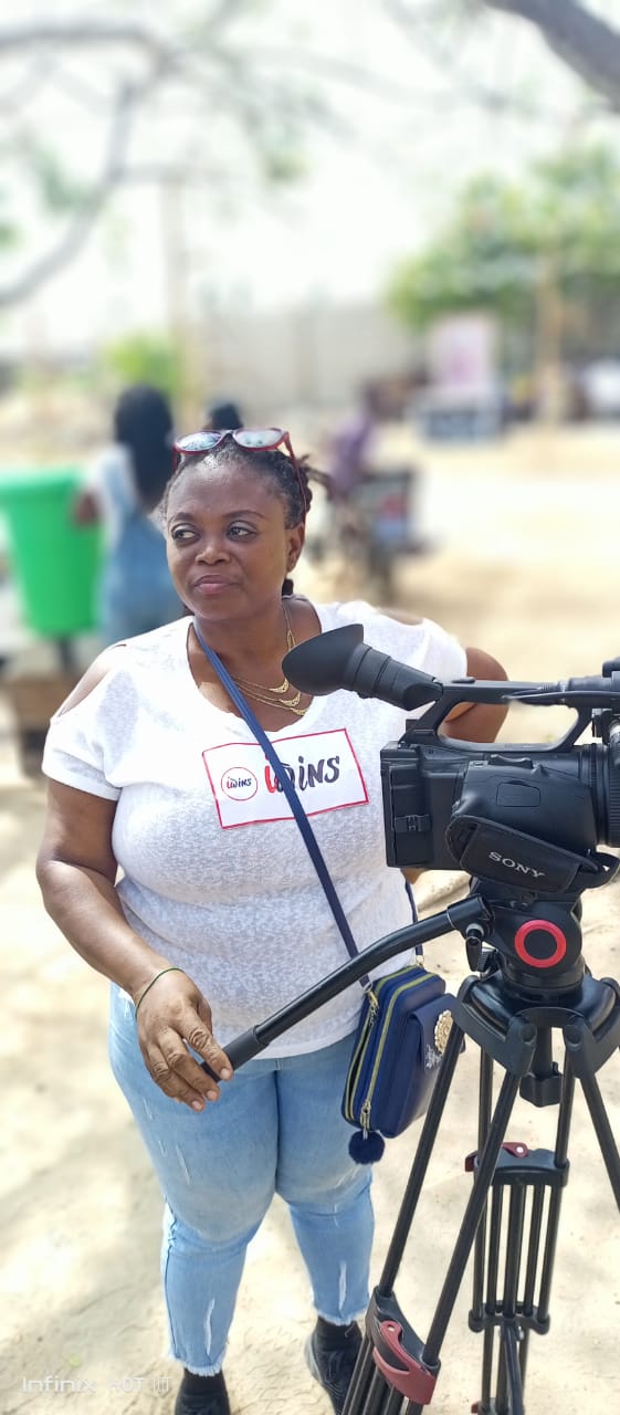 iwins camera operator during field coverage